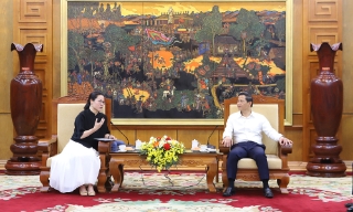 Chủ tịch UBND tỉnh Bắc Ninh Vương Quốc Tuấn tiếp và làm việc với lãnh đạo Tập đoàn Sumec